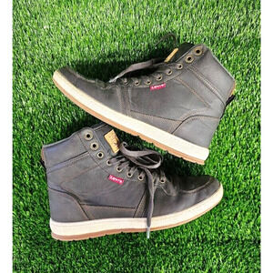 Levis Strauss Gray High Top Shoes Sneakers Men's Size 8.5